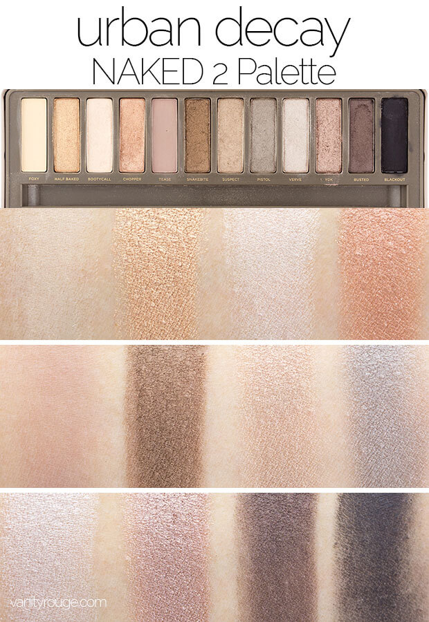 URBAN DECAY,naked 2 palette review ,naked 2 swatches ,naked 2 eyeshadow,NAKED,พาเลตต์อายแชโดว์,อายแชโดว์