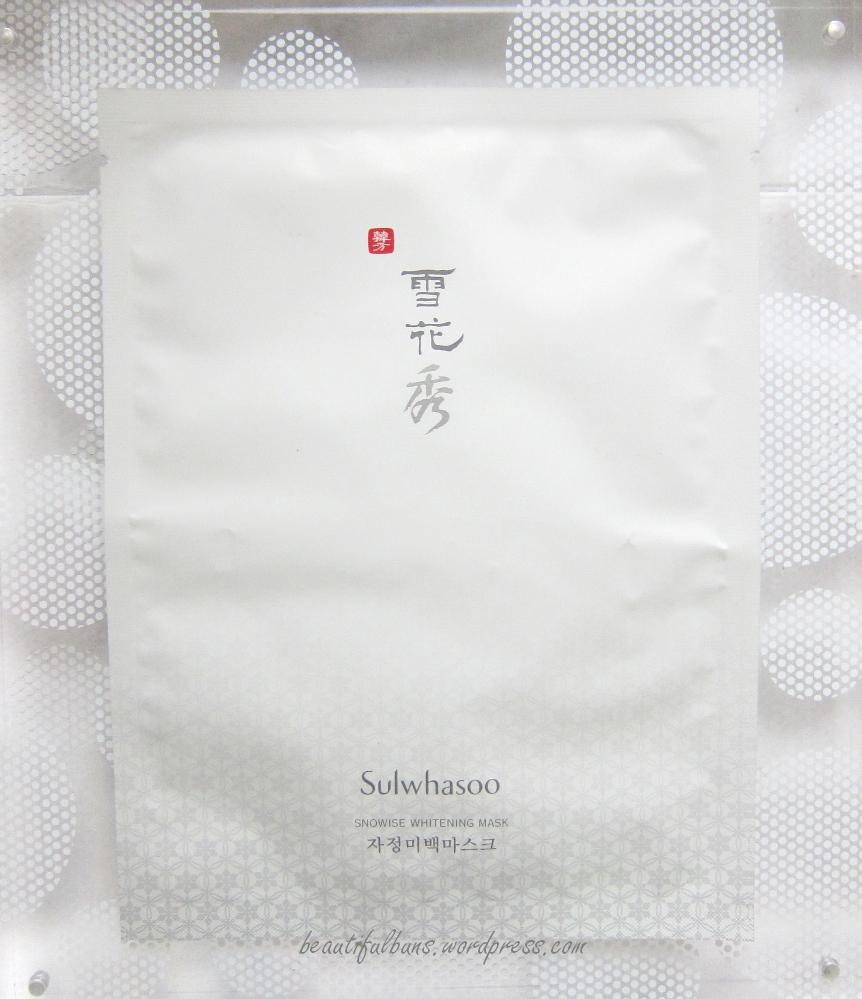 มาส์กหน้าแบบแผ่น , Sulwhasoo SNOWISE Brightening Mask , Sulwhasoo , มาส์กซัลวาซู , ซัลวาซู , Sulwhasoo SNOWISE Brightening Mask 1แผ่น 20g, sulwhasoo รีวิว 2018