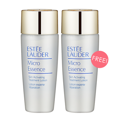 ESTEE LAUDER ซื้อ 1 ขวด ฟรี 1 ขวด !! Micro Essence Skin Activating Treatment Lotion 30 ml. เอสเซนส์ในรูปโลชั่น ช่วยเสริมพื้นฐานที่ดีให้ผิว ดูมีสุขภาพดี
